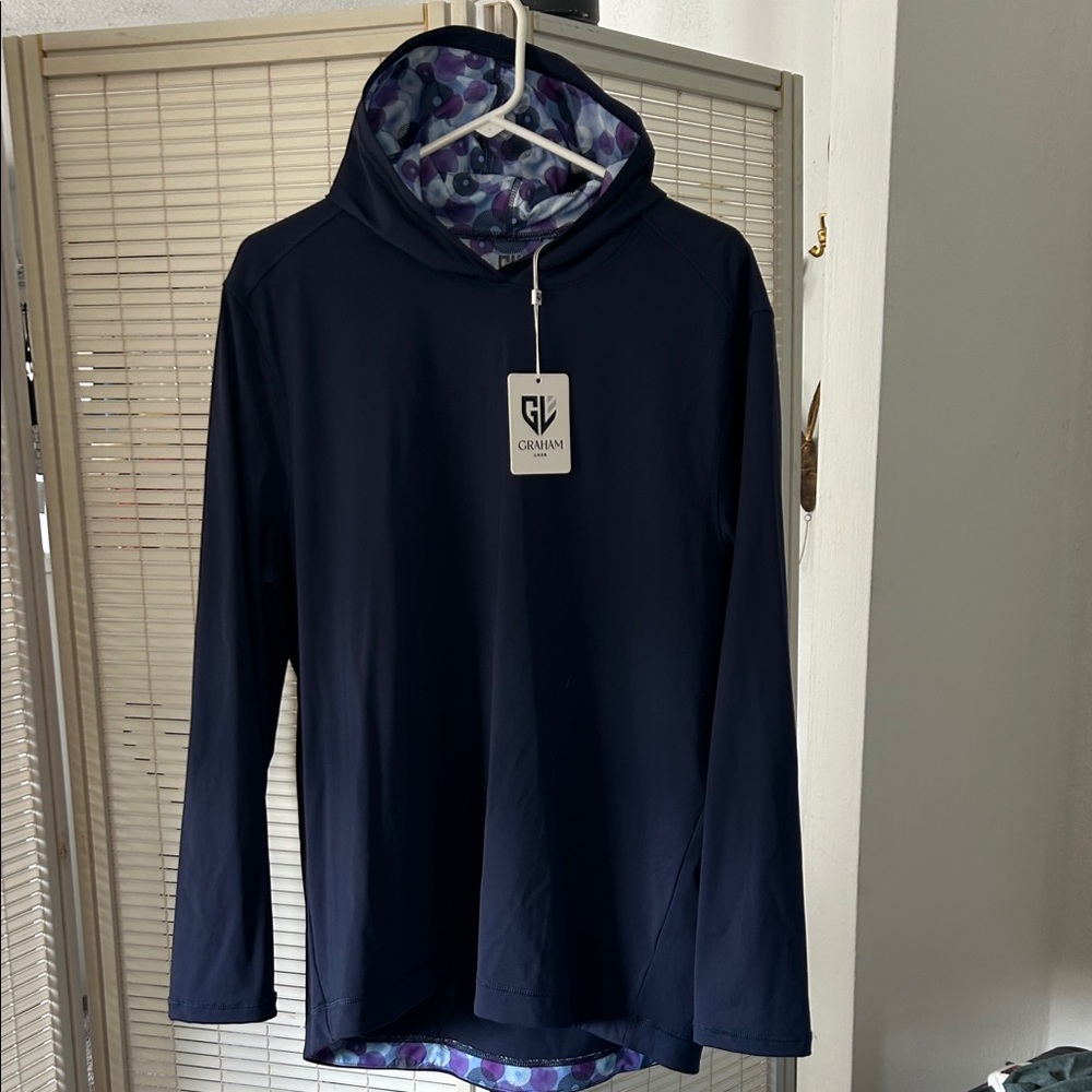 Graham Luxe XL Patton Hoodie Navy Blue
